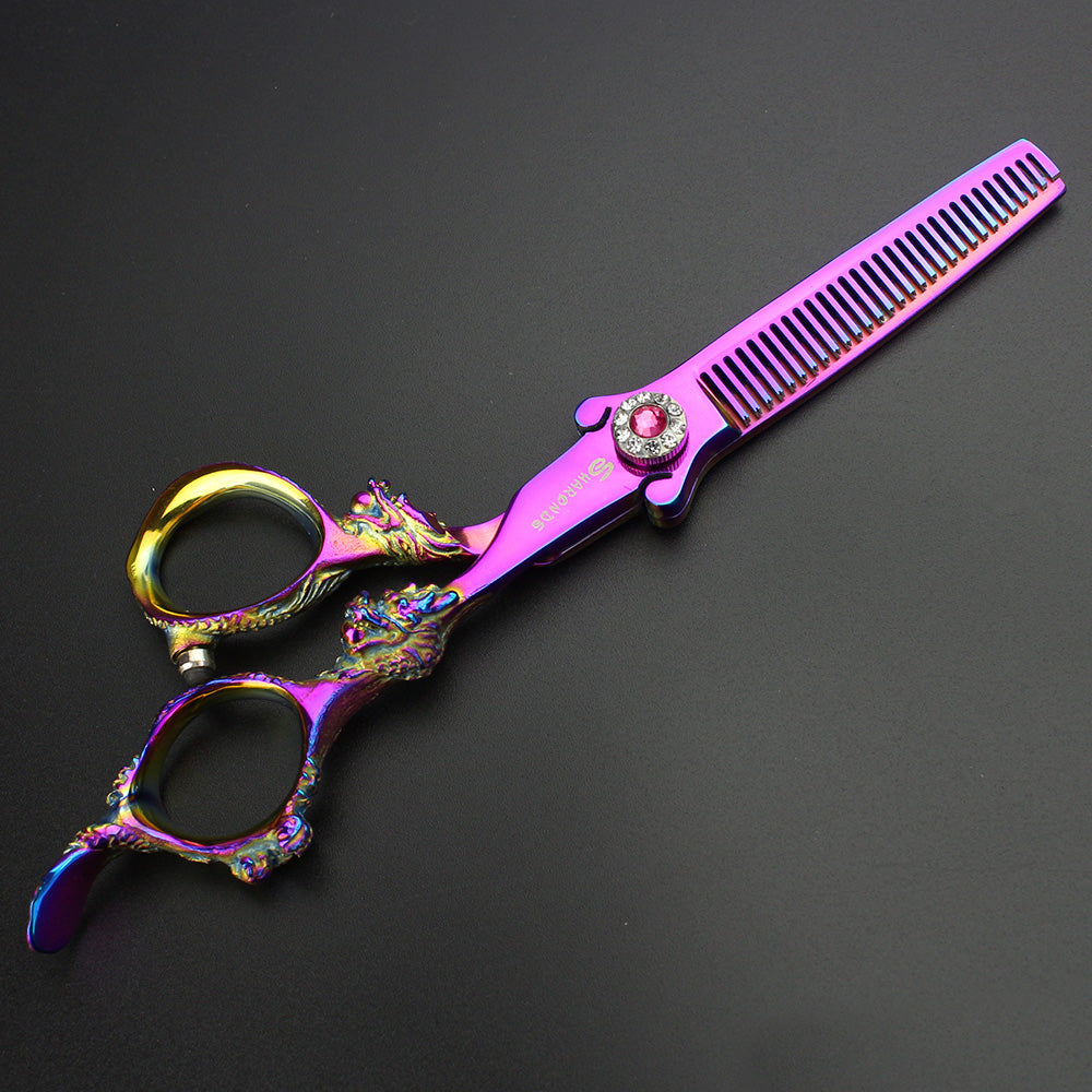 440C steel professional 6 inch hair scissors hair salon hairdresser special color personalized hair scissors - ultrsbeauty