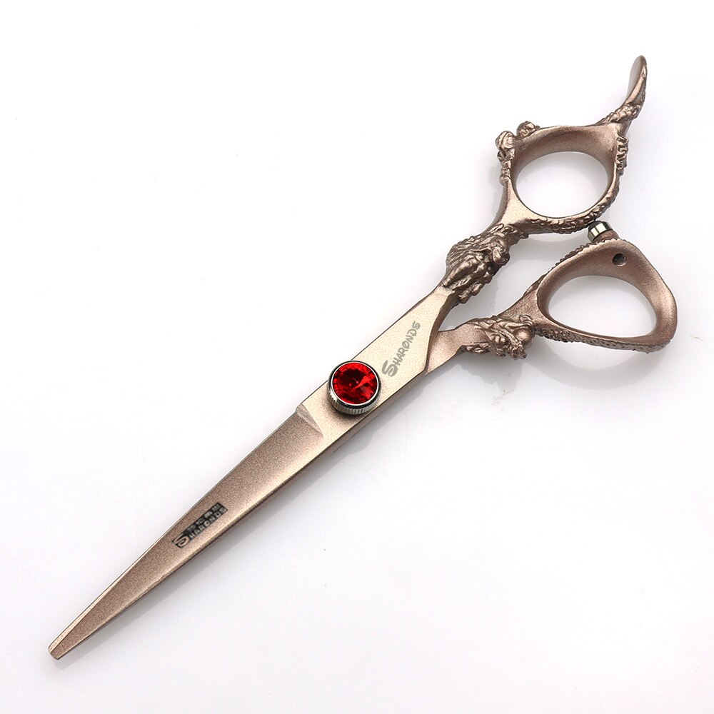 Japan440c professional hairdressing scissors dragon handle hair scissors 5.5/6/7 inch barber shop scissors cutting scissors tool - ultrsbeauty