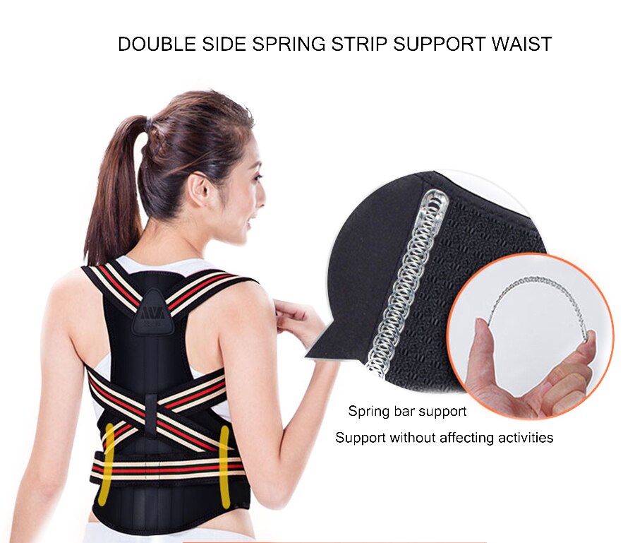 Brace Support Belt Adjustable Back Posture Corrector Clavicle Spine Back Shoulder Lumbar Posture Correction - ultrsbeauty