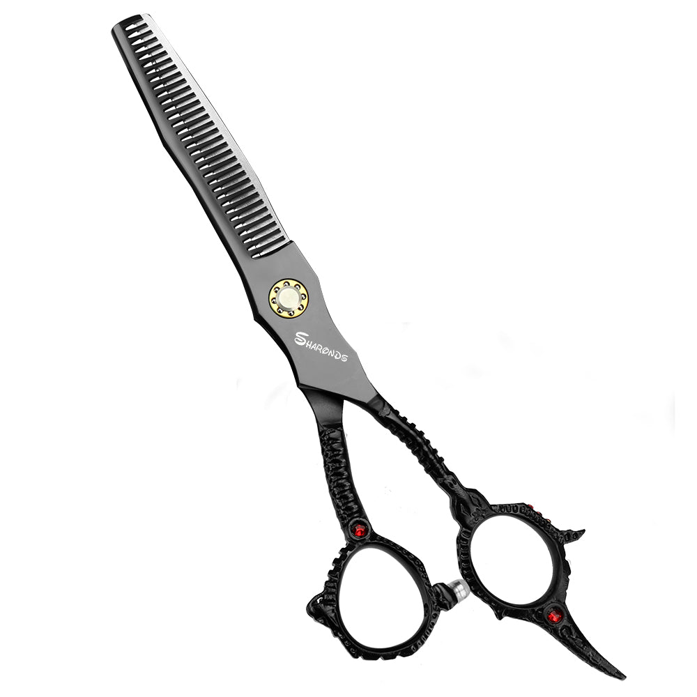 Professional Hairdresser's Scissors Japan 440c Hair Scissors Black Japan 440c Barber Shop Accessories Scissors - ultrsbeauty