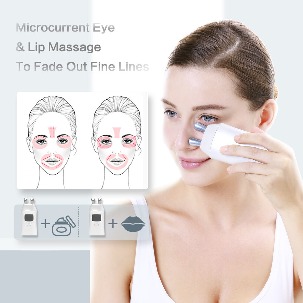 TOUCHBeauty 3-in-1 microcurrent face lift Skin Tightening Rejuvenation Spa for remove Acne, Lighten freckle facial beauty device - ultrsbeauty