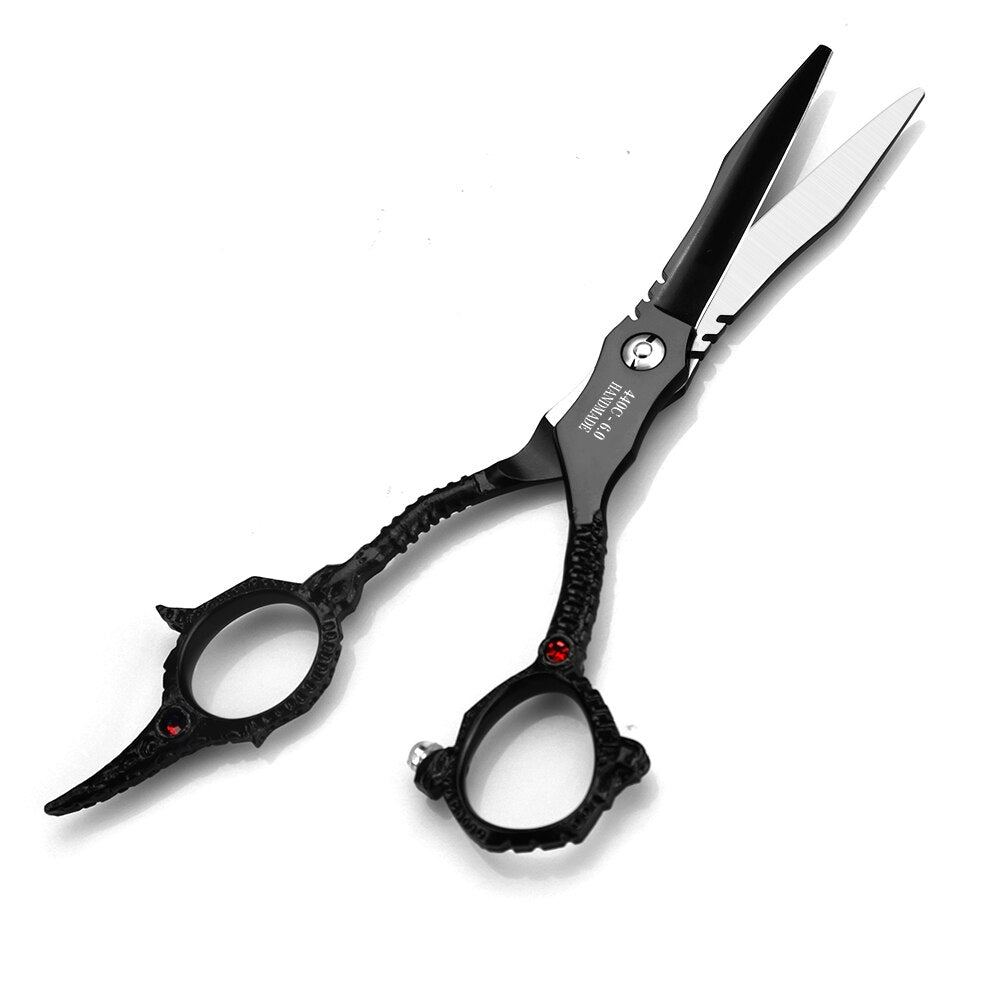 Professional Hairdresser's Scissors Japan 440c Hair Scissors Black Japan 440c Barber Shop Accessories Scissors - ultrsbeauty