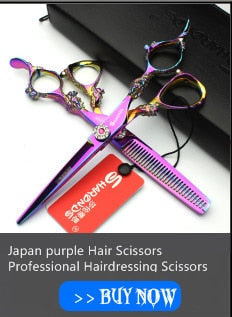 Professional 6-inch Japanese hair scissors high-end steamed bread crusher hair styling tools stainless steel thin scissors - ultrsbeauty