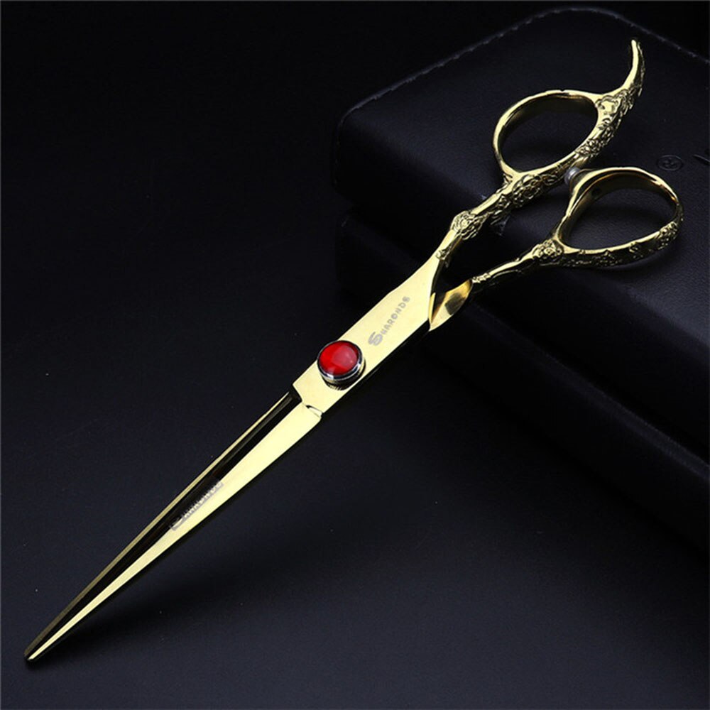 Japan 440c hair scissors professional barber scissors hairdressing scissors salon shape cutting thinning tools - ultrsbeauty