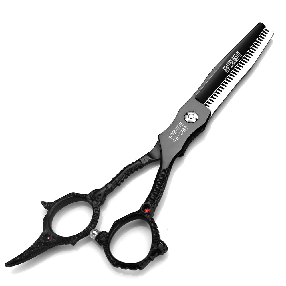 Professional Hairdresser's Scissors Japan 440c Hair Scissors Black Japan 440c Barber Shop Accessories Scissors - ultrsbeauty