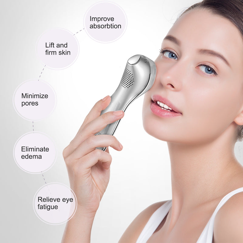 2in1 Sonic Face Massage Hot & Cool Handheld Face & Eye Anti-aging Massager with Vibration Facial Lifting Device - ultrsbeauty