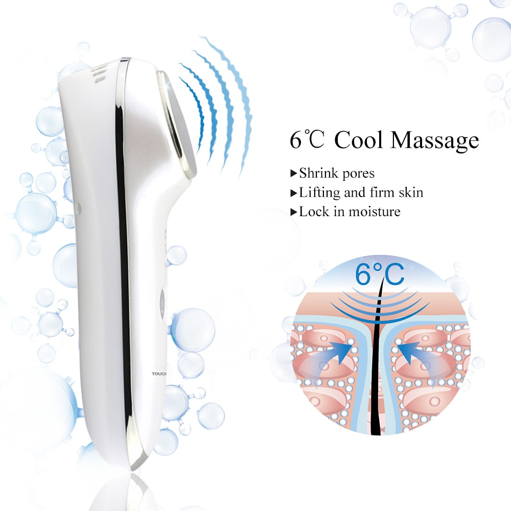 TOUCHBeauty Facial Massage Sonic Anti-wrinkle Skin Care Hot&Cold Anti-aging Facial Massager with Vibration Beauty Device TB-1389 - ultrsbeauty