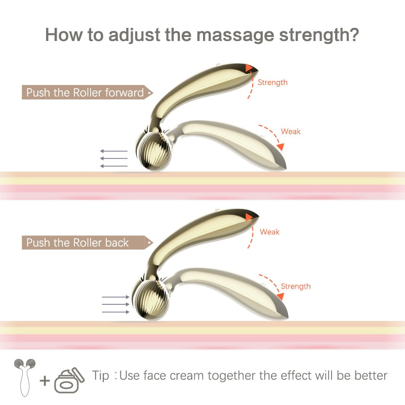 TOUCHBeauty Facial Roller Lifting Device for Face Toning, Slimming Body and Skin Anti Aging Beauty Skin Device TB-1613A - ultrsbeauty