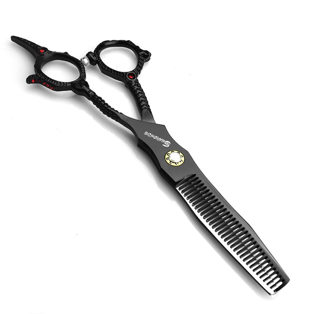 Professional Hairdresser's Scissors Japan 440c Hair Scissors Black Japan 440c Barber Shop Accessories Scissors - ultrsbeauty