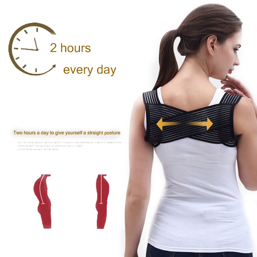 General Adjustable Back Posture Corrector Clavicle Spine Back Shoulder Lumbar Posture Correction Breathable Brace Support Belt - ultrsbeauty