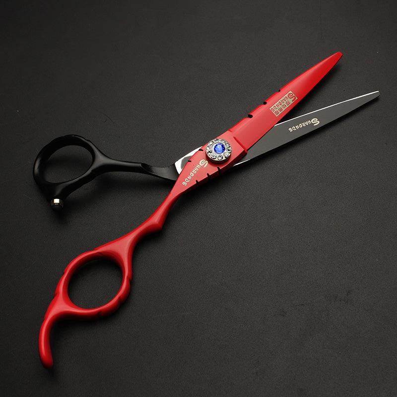 Red & Black 6 inches bird scissors stylist ideal hairdressing tool hairdressing scissors free delivery - ultrsbeauty