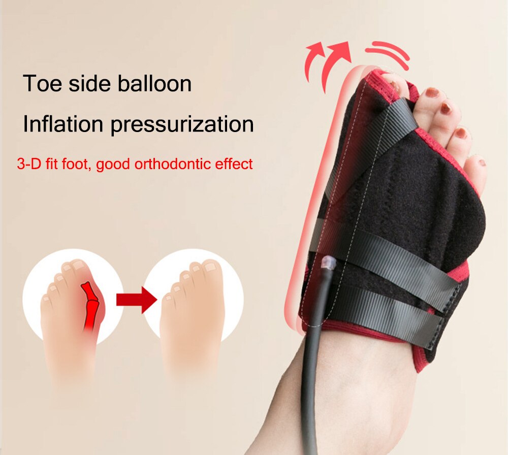 Pneumatic Bunion Corrector Toe Straightener Big Toe Splints Brace with Pneumatic Bag for Hallux Valgus Hammer Foot Pain Relief - ultrsbeauty