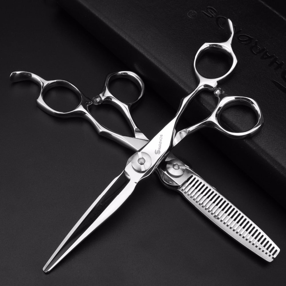 Professional Hair cutting scissors 6 inch 440c Japanese steel hairdressers scissors - ultrsbeauty