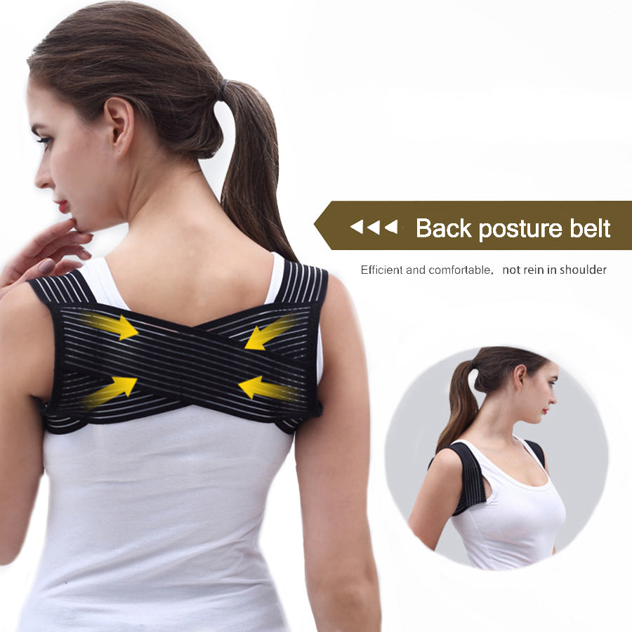 General Adjustable Back Posture Corrector Clavicle Spine Back Shoulder Lumbar Posture Correction Breathable Brace Support Belt - ultrsbeauty