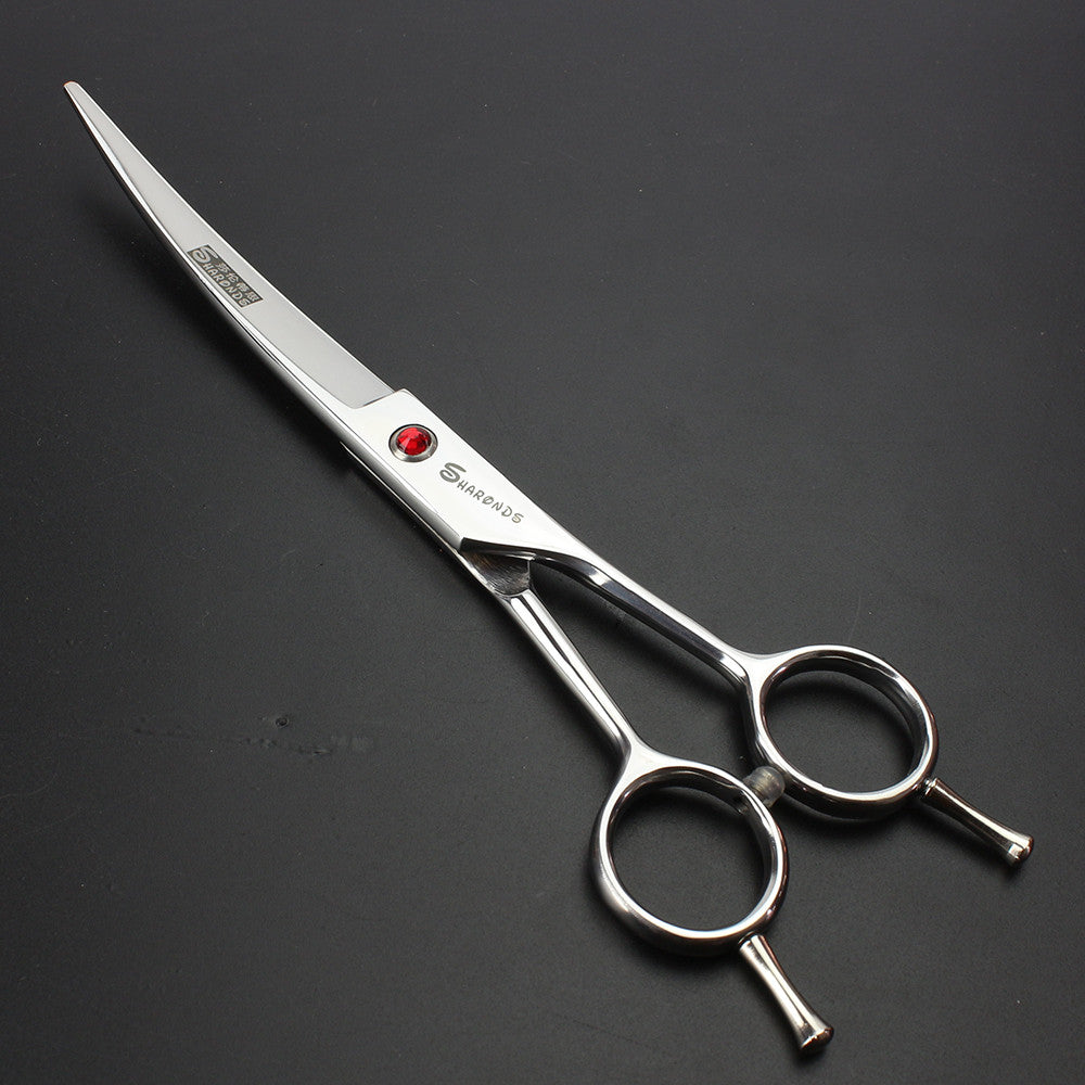 Japan 7inch personalized ruby professional hair styling barber scissors tool set salon dedicated hairdressing scissors - ultrsbeauty