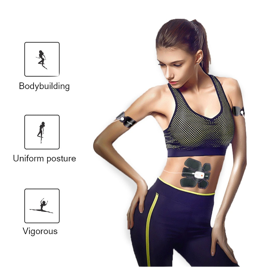 Rechargeable ABS muscle Stimulator Massager Electric For The Body Pulse Fitness Bluetooth Control Tens Muscle Relax Trainer - ultrsbeauty