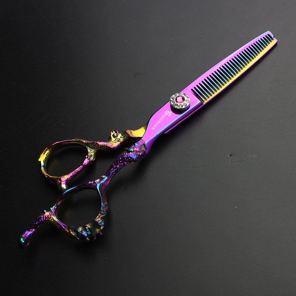 Japan  Hair Scissors Professional Hairdressing Scissors Barber Shears Hair Cutting 6.0 inch High Quality Thinning - ultrsbeauty