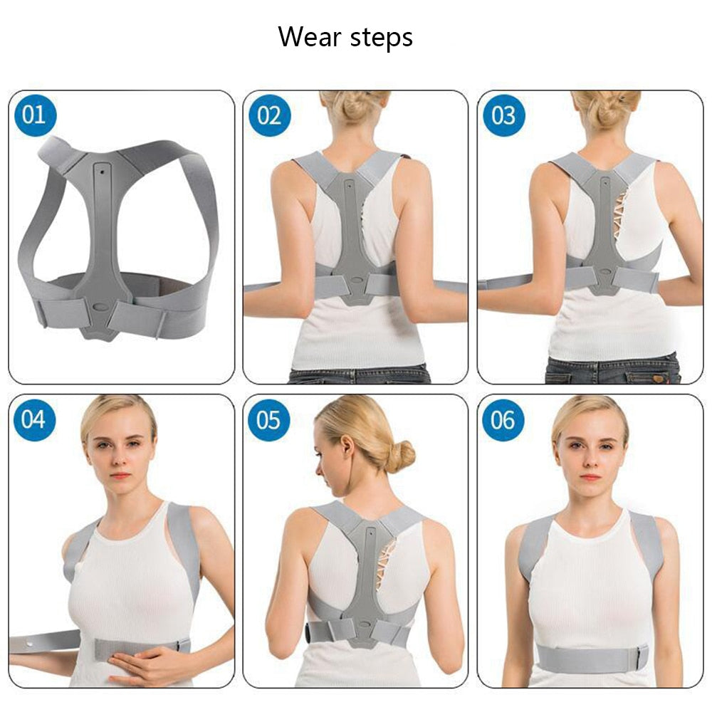 Back Posture Corrector Shoulder Lumbar Brace Spine Support Belt Adjustable Adult Corset Posture Correction Belt Body Health Care - ultrsbeauty