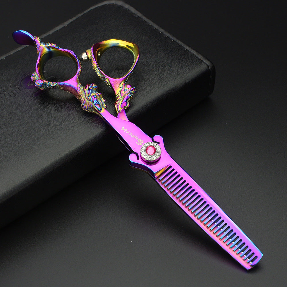 440C steel professional 6 inch hair scissors hair salon hairdresser special color personalized hair scissors - ultrsbeauty