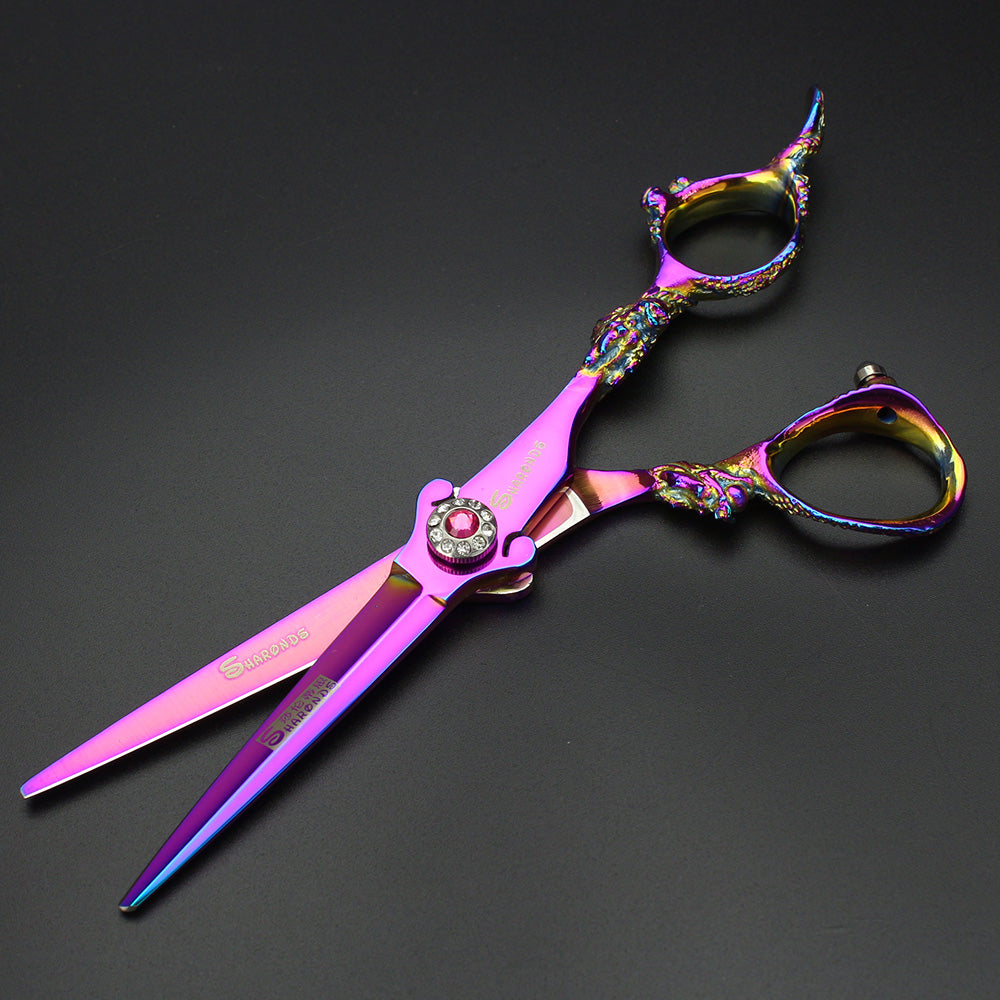 440C steel professional 6 inch hair scissors hair salon hairdresser special color personalized hair scissors - ultrsbeauty