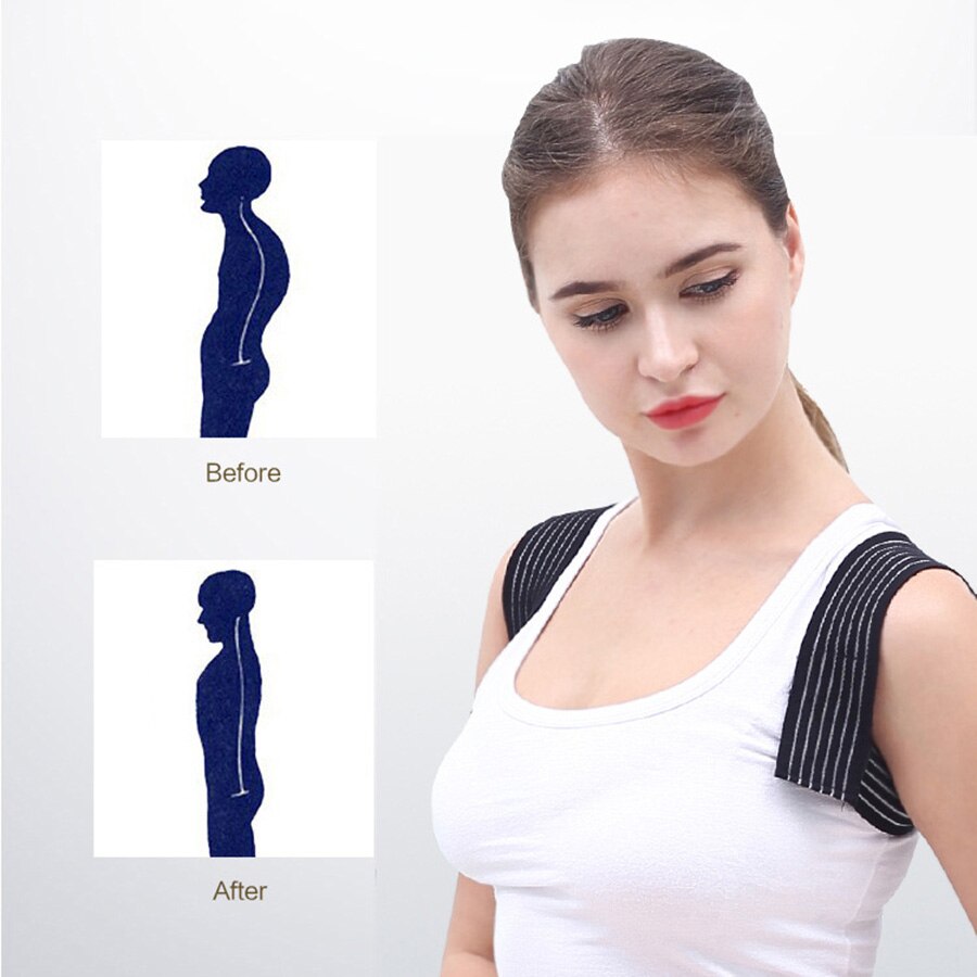 General Adjustable Back Posture Corrector Clavicle Spine Back Shoulder Lumbar Posture Correction Breathable Brace Support Belt - ultrsbeauty