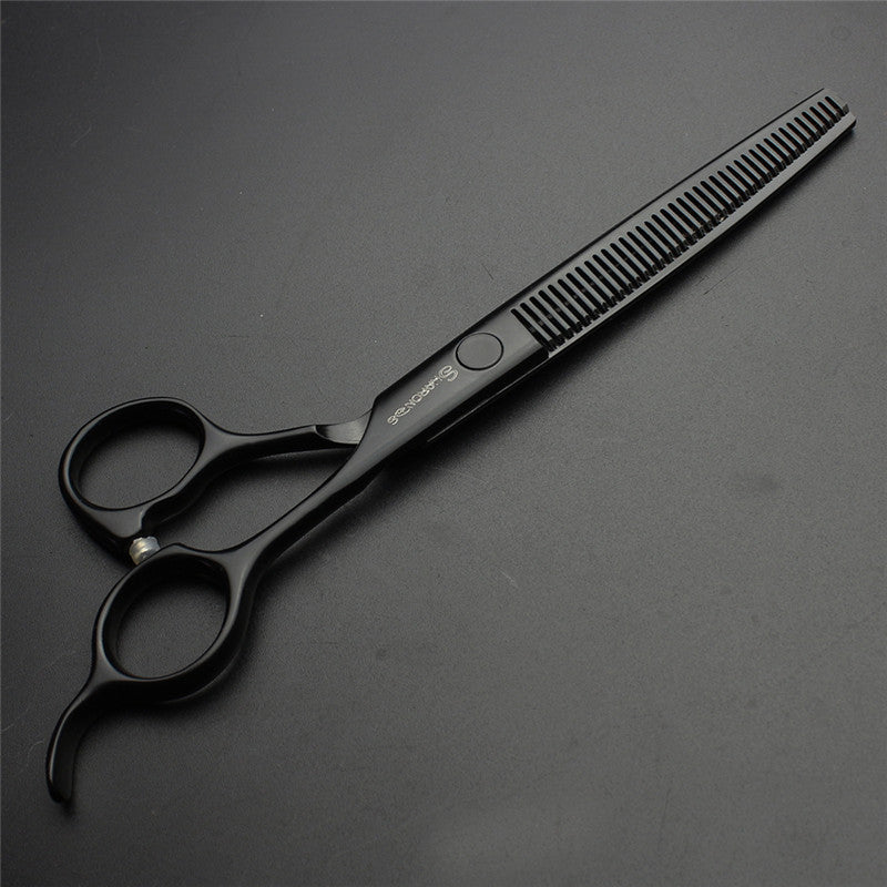 Professional hair scissors Thinning scissors 7 Inch 440C Simple Pet Scissors Cats and dogs Scissors Grooming shears tool - ultrsbeauty