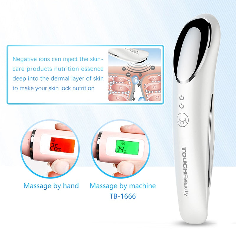 TOUCHBeauty Facial Massager,Sonic Vibration Face Massager Wrinkless Skin Care Device Deep Moisturizer Cleanser Face Skin TB-1666 - ultrsbeauty