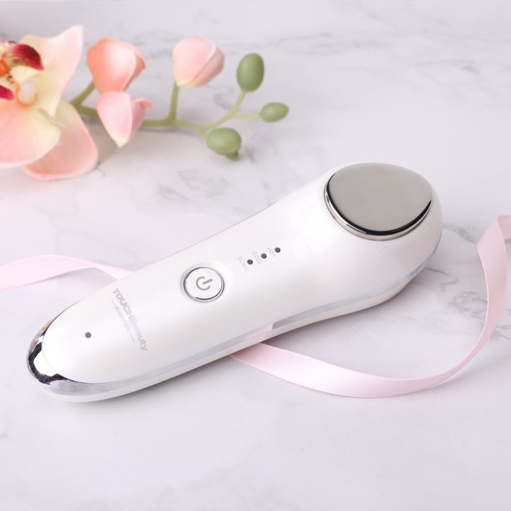 TOUCHBeauty Facial Massage Sonic Anti-wrinkle Skin Care Hot&Cold Anti-aging Facial Massager with Vibration Beauty Device TB-1389 - ultrsbeauty