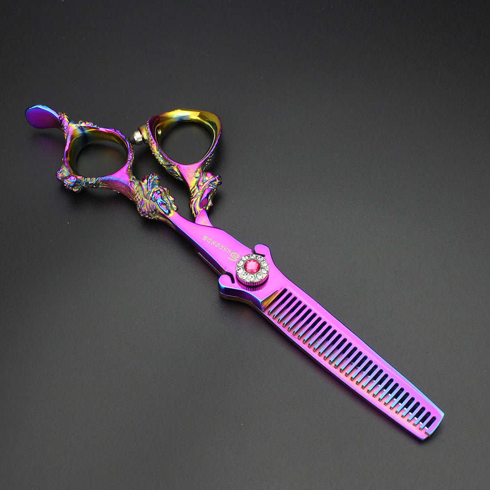 440C steel professional 6 inch hair scissors hair salon hairdresser special color personalized hair scissors - ultrsbeauty