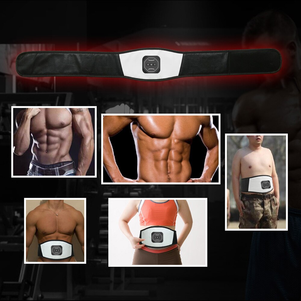 New EMS abdominal muscles fitness device Smart slimming massage belt Bionic Micro-Current Stimulation for StrengthenThe Muscles - ultrsbeauty