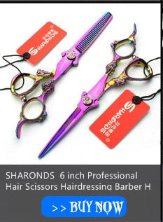 Professional 6-inch Japanese hair scissors high-end steamed bread crusher hair styling tools stainless steel thin scissors - ultrsbeauty