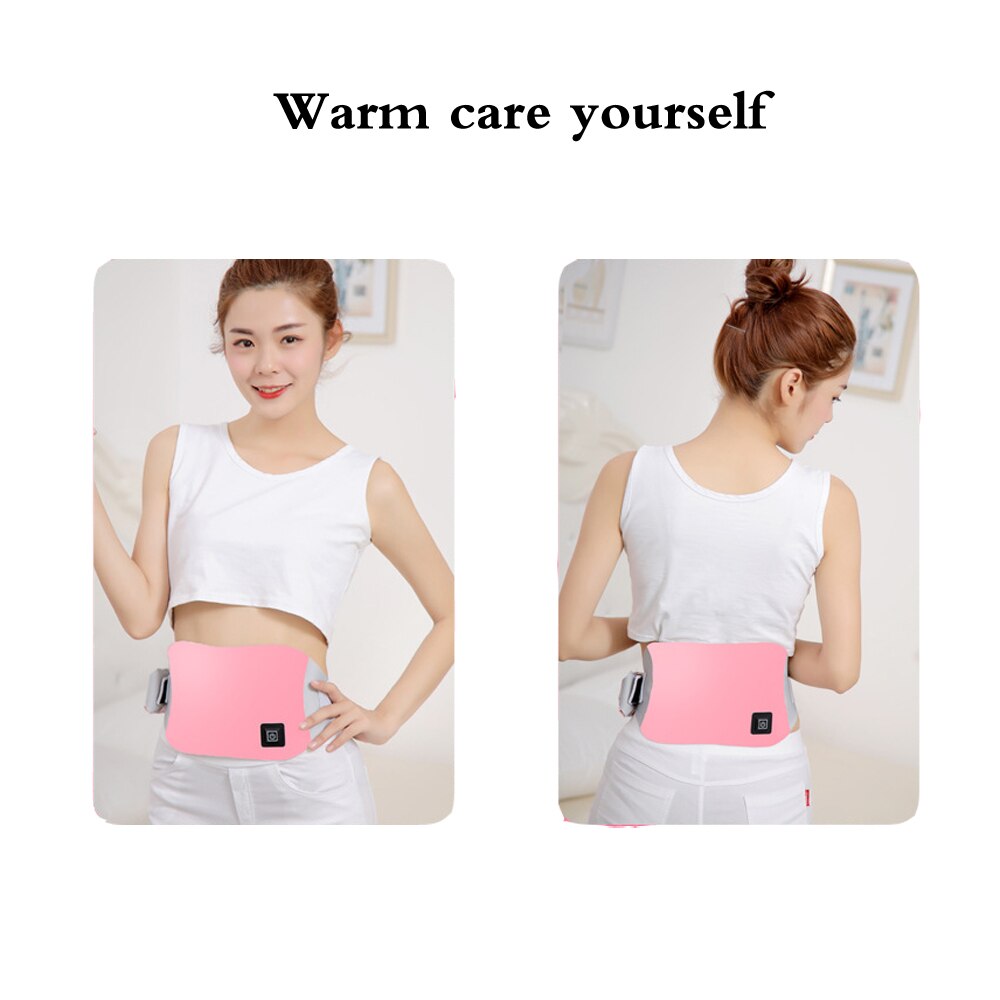 Washable Far Infrared wireless warm uterus belt Electric Heating Belt Lady Warm Palace Menstrual Stomachache Waist Pain Relief - ultrsbeauty