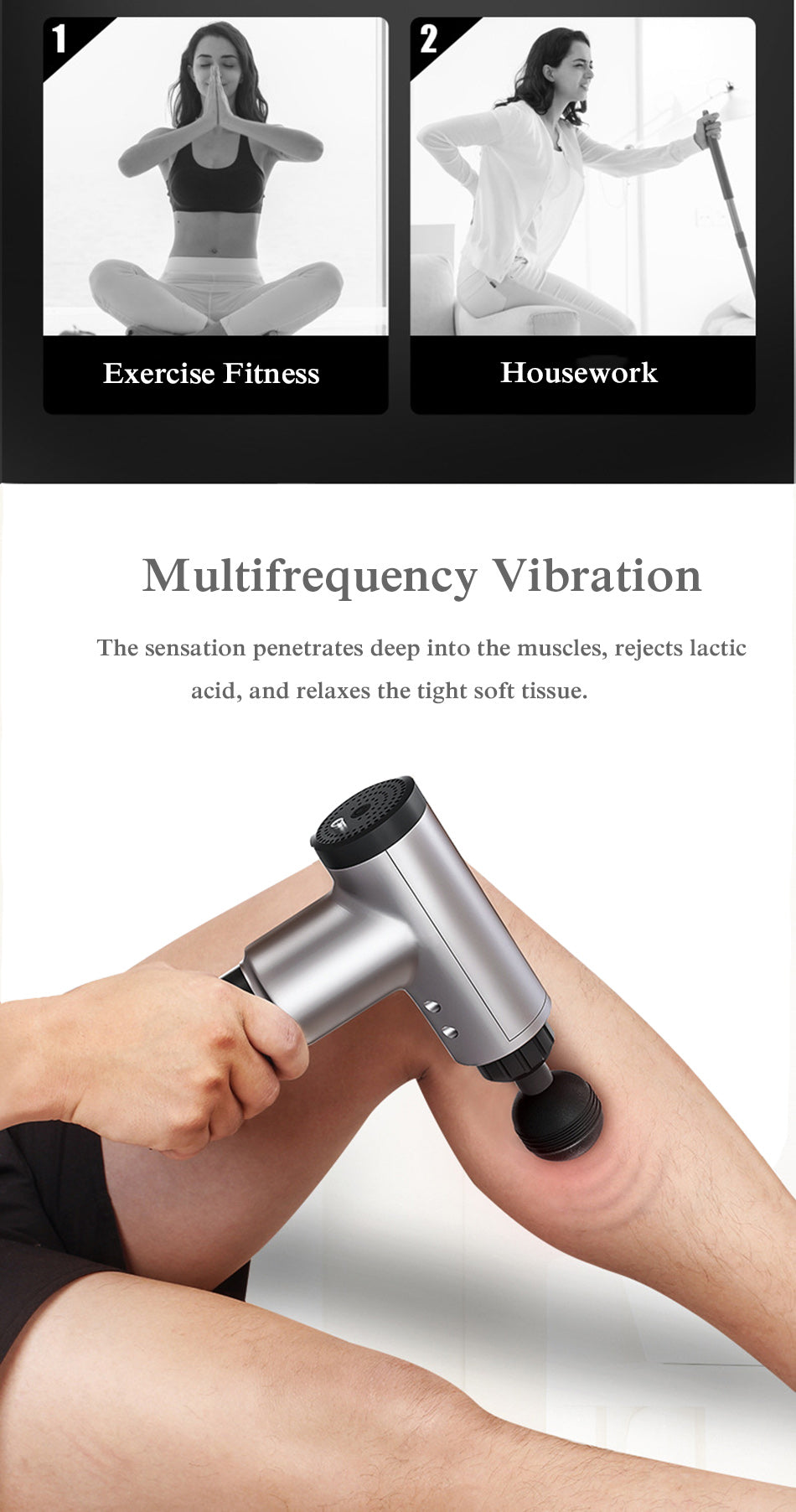 Muscle Massager Fascia Massage Gun Muscle Pain Relieve after Training Exercising Body Relaxation Slimming Shaping Pain Relief - ultrsbeauty