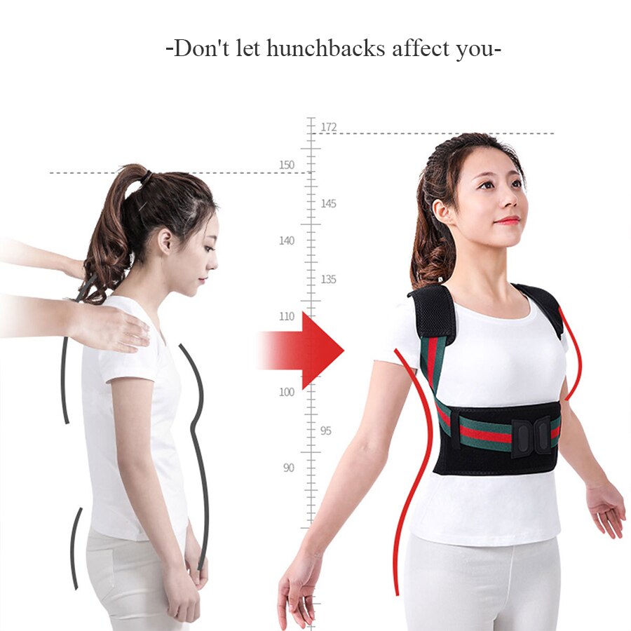 Back support posture corrector Back Posture Brace Clavicle Support Stop Slouching and Hunching Adjustable Back Trainer UNISEX - ultrsbeauty