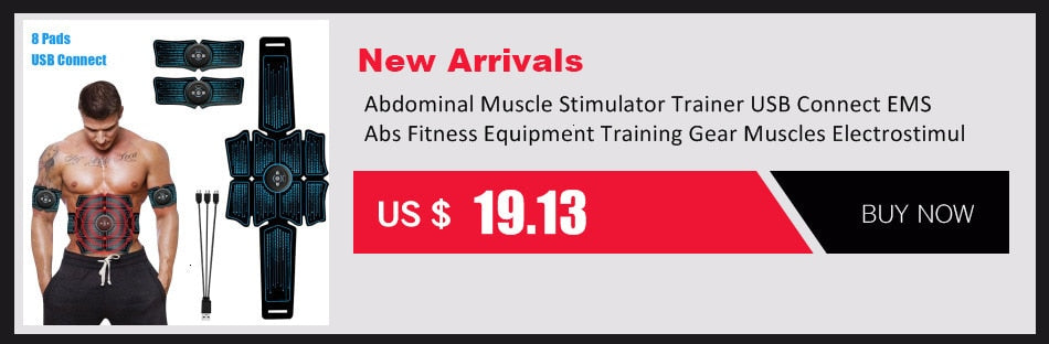 USB Rechargeable Electric Abdominal Muscle Stimulator EMS Abdominal Vibrating Belt ABS Muscular Hip Trainer Massage Home Gym Fit - ultrsbeauty