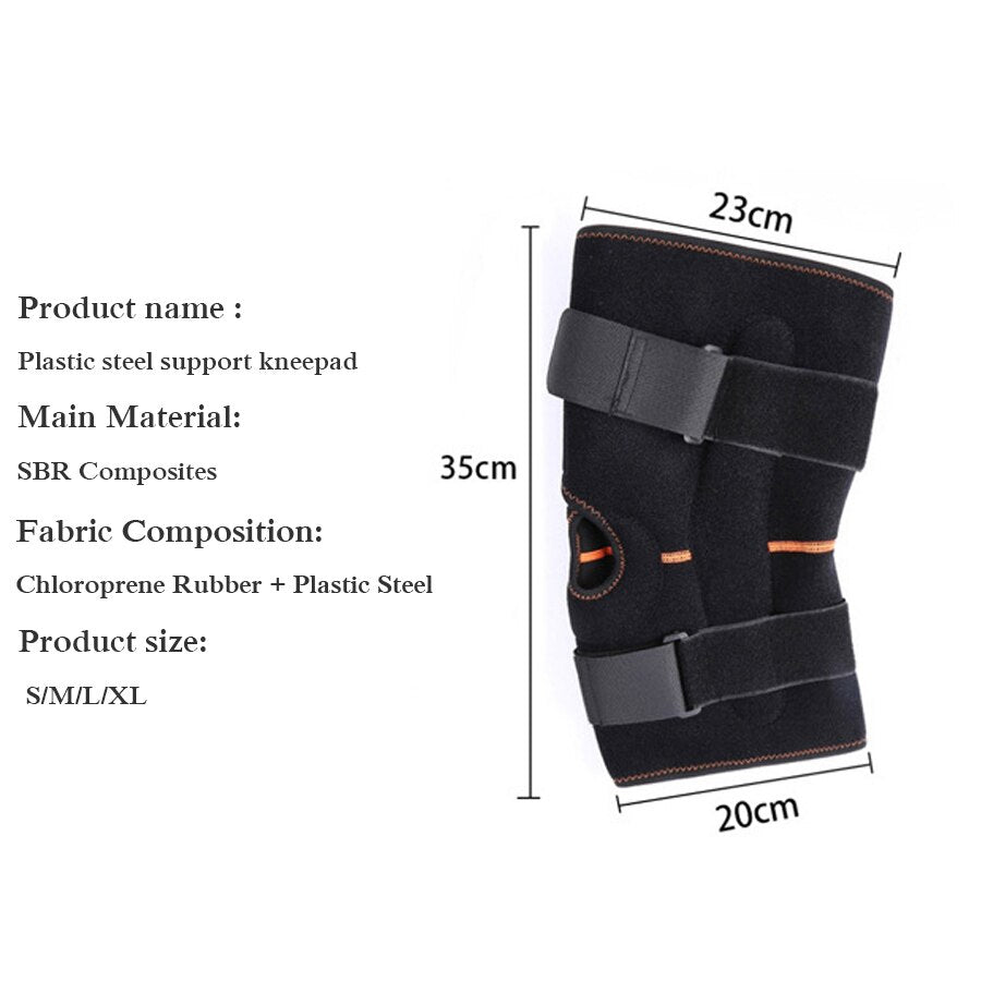 Adjustable Knee Support Pad Brace Protector Patella Plastic steel Knee Support Arthritis Knee Joint Leg Compression Kneepad - ultrsbeauty