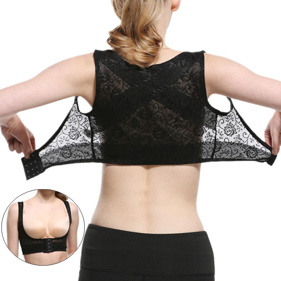 Back Posture Corrector for Women Chest Brace Up Prevent Humpback Breathable Lace Vest Corset S/M/L/XL/XXL - ultrsbeauty