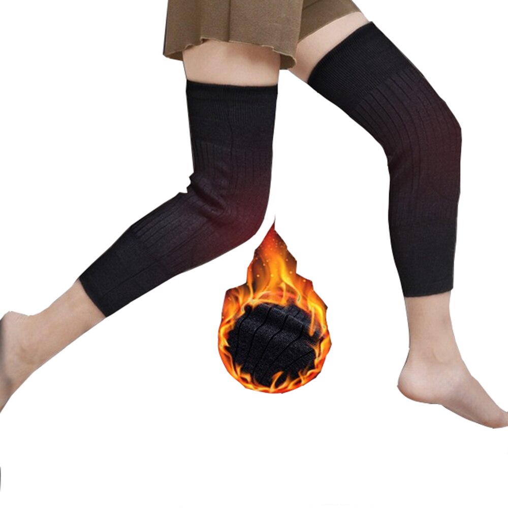 Thickened cashmere kneepads to keep warm knees soft magnetic therapy for old cold legs Knee Protector(1 pair ) - ultrsbeauty