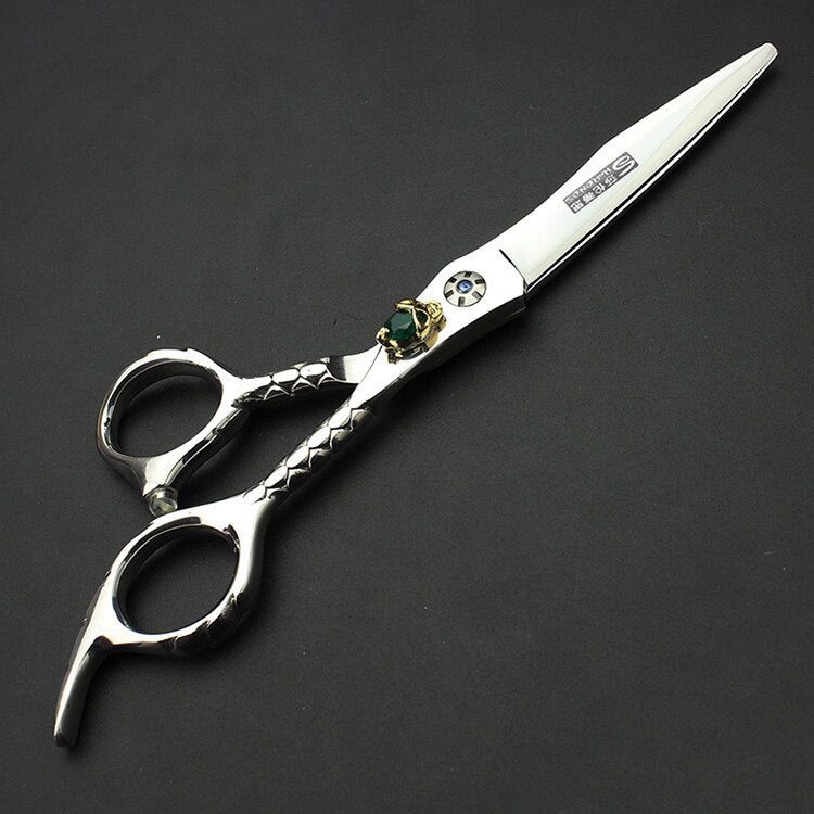 Professional 6-inch Japanese hair scissors high-end steamed bread crusher hair styling tools stainless steel thin scissors - ultrsbeauty