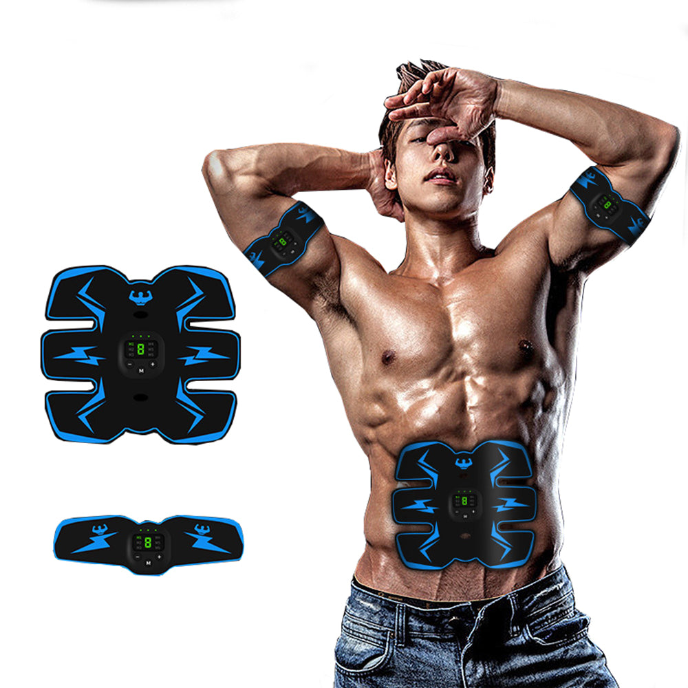 Rechargeable EMS Muscle Stimulator Abdominal Toning Belt ABS Toner Body Muscle Trainer Fitness Training Body Slimming  6 Modes - ultrsbeauty