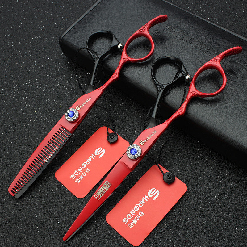 Japan Advanced Hair Trim Left Hand Scissors Set Professional Stainless Steel Salon Hairdressing Scissors - ultrsbeauty