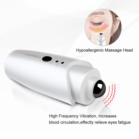 TOUCHBeauty Heated Anti-Aging Vibrating Eye Massage, Mini eye fine lines Sonic Eye Device, Lighten Dark Circles and Puffiness - ultrsbeauty