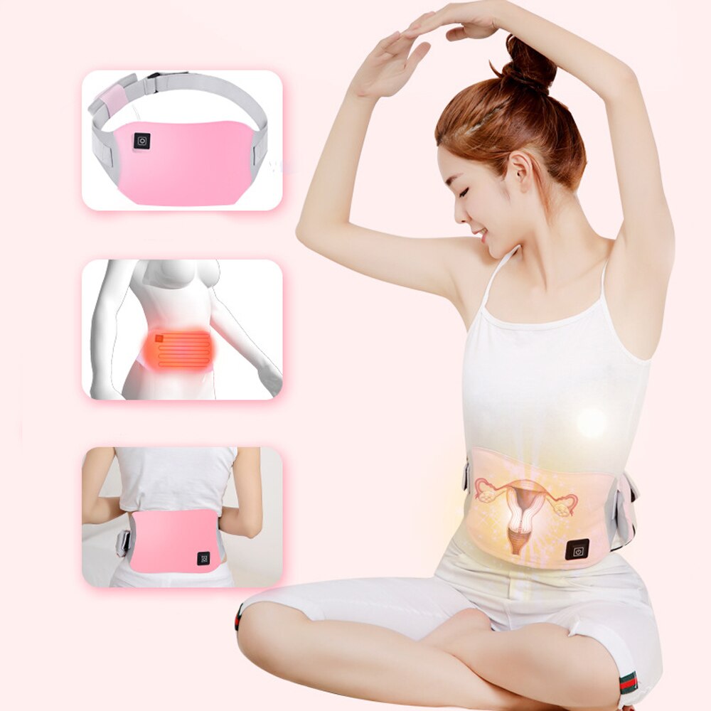 Washable Far Infrared wireless warm uterus belt Electric Heating Belt Lady Warm Palace Menstrual Stomachache Waist Pain Relief - ultrsbeauty