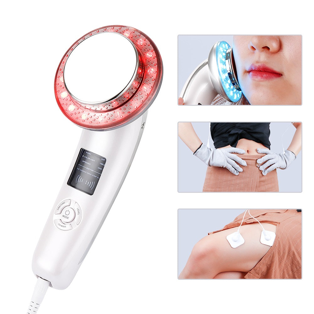 6In1 Ultrasound LED Body Slimming Massager with EMS Fat Burner Weight Loss Cavitation Anti Cellulite Infrared Device - ultrsbeauty