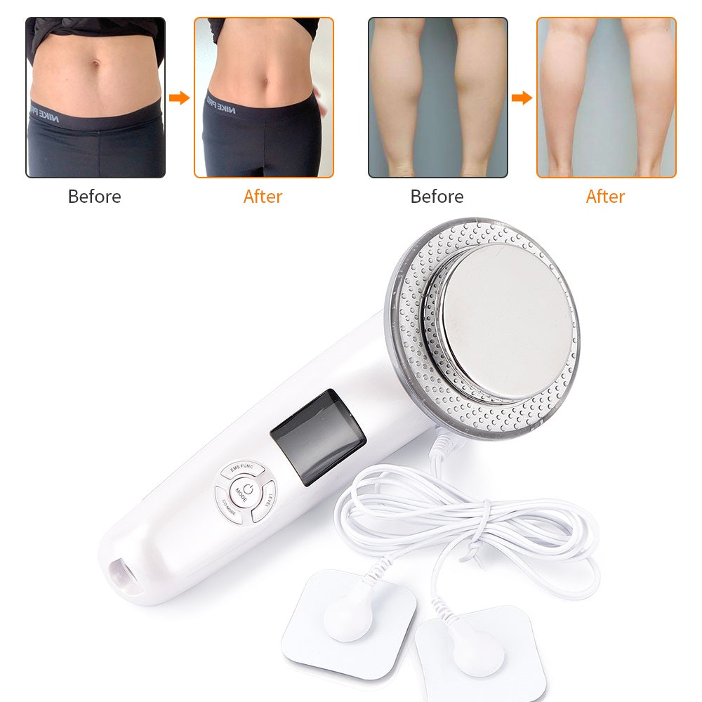 6In1 Ultrasound LED Body Slimming Massager with EMS Fat Burner Weight Loss Cavitation Anti Cellulite Infrared Device - ultrsbeauty